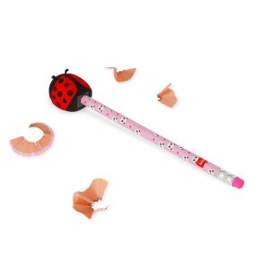 Taille-Crayon Ladybug Legami – design coccinelle et qualité italienne pour une papeterie pratique et pleine de personnalité.
