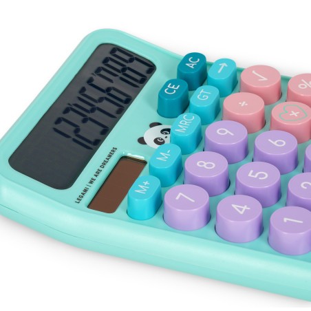 Calculatrice de Bureau Panda Legami – un design kawaii et la créativité italienne pour embellir chaque espace de travail.