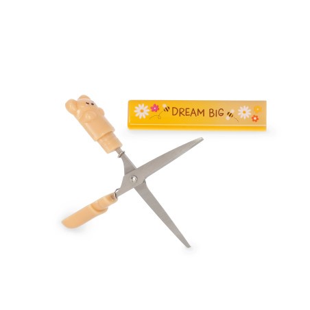 Mini Ciseaux Teddy Bear Legami – un format compact et un design irrésistiblement kawaii pour accompagner vos créations.