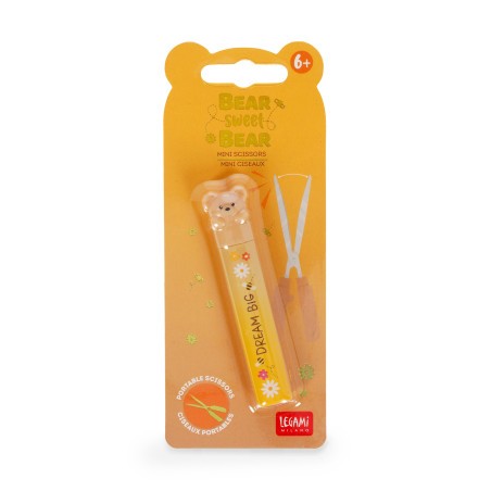 Mini Ciseaux Teddy Bear Legami – un format compact et un design irrésistiblement kawaii pour accompagner vos créations.