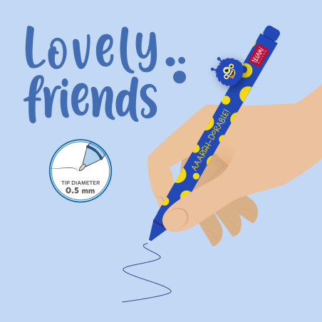 Stylo Lovely Friends Legami Monsteur  – une écriture fluide, un compagnon attachant et une touche de bonne humeur à chaque mot