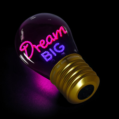 Ampoule Bulb Fiction Dream Big – lumière douce, décoration originale et design créatif qui illuminent chaque intérieur