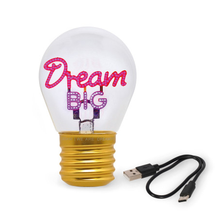 Ampoule Bulb Fiction Dream Big – lumière douce, décoration originale et design créatif qui illuminent chaque intérieur