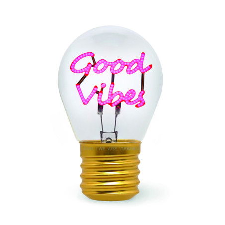 Ampoule Bulb Fiction Good Vibes – lumière douce, décoration originale et design créatif qui illuminent chaque intérieur