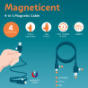 Cable Recharge Magnétique 4 en 1 Legami – recharge universelle, et design élégant pour tous vos appareils au quotidien.