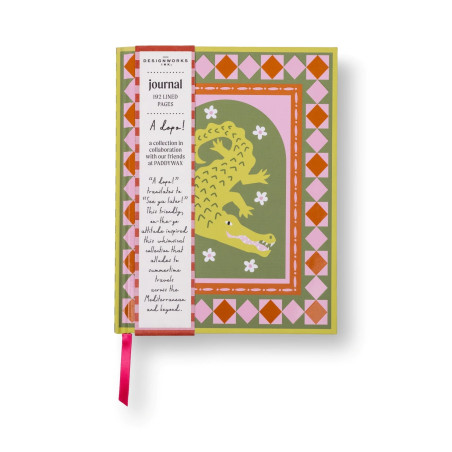 Journal Tiger Crocodile -  Carnet de 192 pages Lignées au format A5 - Couverture cartonnée illustréé