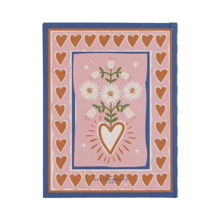 Journal Adopo hearts -  Carnet de 192 pages Lignées au format A5 - Couverture cartonnée illustréé