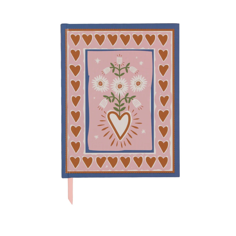 Journal Adopo hearts -  Carnet de 192 pages Lignées au format A5 - Couverture cartonnée illustréé