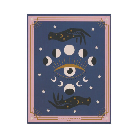 Journal Adopo Moon Phases -  Carnet de 192 pages Lignées au format A5 - Couverture cartonnée illustréé