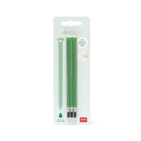 Recharge Vert Erasable Pen | Legami –  Remplacement facile de la cartouche pour prolonger le plaisir d'écrire avec votre stylo