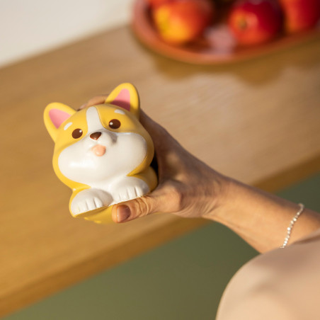 Anti-Stress Corgi Squeezies Legami - Texture moelleuse, effet relaxant et design décalé pour décompresser