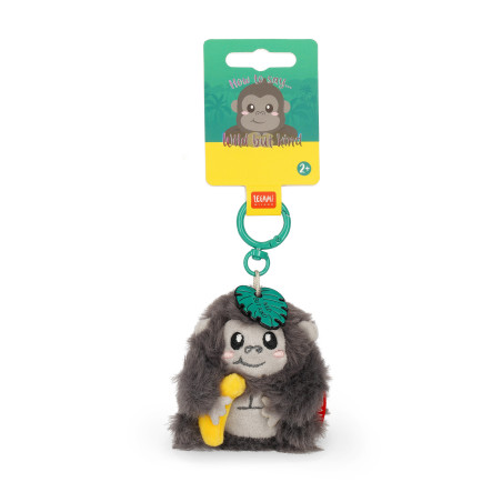 Super Soft Porte-Clef Peluche Gorille de Legami – douceur irrésistible, compagnon attachant et style kawaii à emporter partout