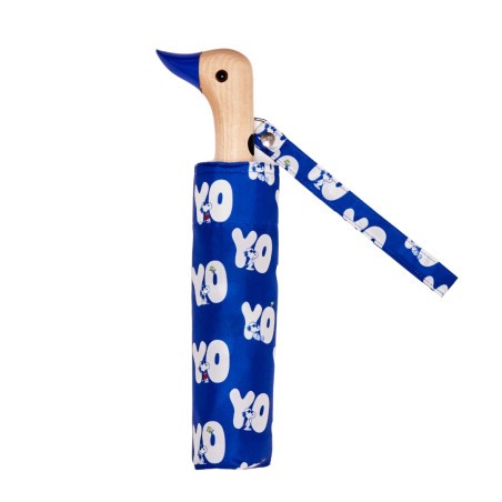 Yo! Snoopy s’affiche en bleu sur ce parapluie Original Duckhead plein de caractère.