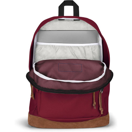 JanSport Right Pack 28L Russet Red - sac urbain avec fond suède