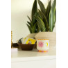 Bougie parfumée Orange Blossom A Dopo Paddywax avec décor soleil coloré en céramique.