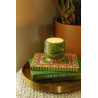 Bougie A Dopo Prickly Pear Paddywax avec motif crocodile et pot en céramique colorée.