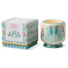 Bougie parfumée Linen & Orris A Dopo Paddywax avec motif félins bleus et fleurs. Paddywax
