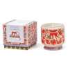 Bougie A Dopo Coconut & Amber Paddywax avec motif singe et décor jungle en céramique.