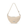 Sac banane Andréa Hindbag Toile de Jute, une teinte poudrée et élégante pour une touche féminine et tendance.