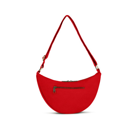 Sac banane Andréa Hindbag Rouge Carmin, une nuance douce et végétale pour une silhouette chic et naturelle.