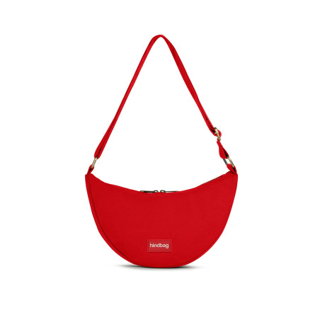 Sac banane Andréa Hindbag Rouge Carmin, une nuance douce et végétale pour une silhouette chic et naturelle.