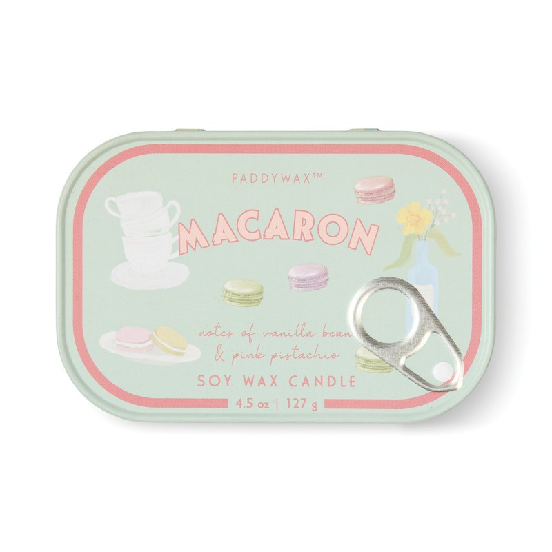 Bougie Bistrot Paddywax Macaron 8oz /125 g au parfum macaron sucré