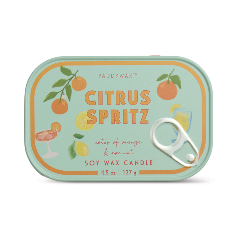 Bougie Bistrot Paddywax Citrus Spritz 8oz /125 g au parfum spritz et citron