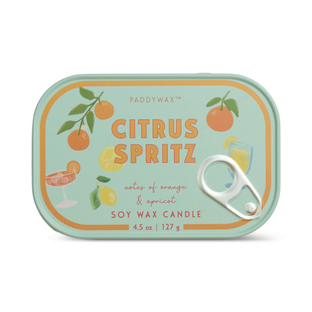 Bougie Bistrot Paddywax Citrus Spritz 8oz /125 g au parfum spritz et citron