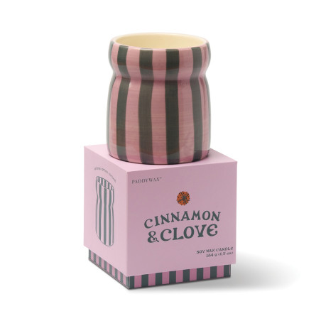 Bougie Cabana Paddywax Cinnamon & Clove – parfum chaleureux à la cannelle et au clou de girofle