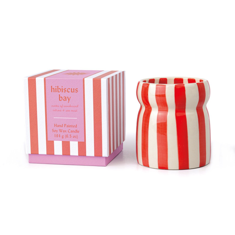 Bougie Cabana Paddywax Hibiscus Bay – parfum floral et inspiration exotique