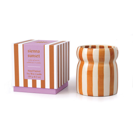 Bougie Cabana Paddywax Sienna Sunset – parfum chaleureux et ambiance coucher de soleil