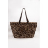 Hindbag Claude Léopard - Le sac Cabas en Fausse Fourrure chic et stylé