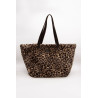 Hindbag Claude Léopard - Le sac Cabas en Fausse Fourrure chic et stylé