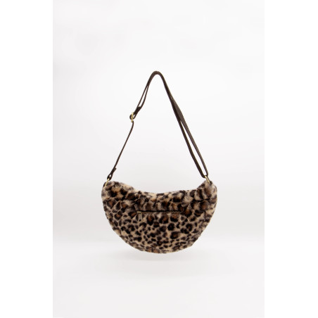 Sac Banane Hindbag Andrea Léopard - La mode chic en Fausse Fourrure