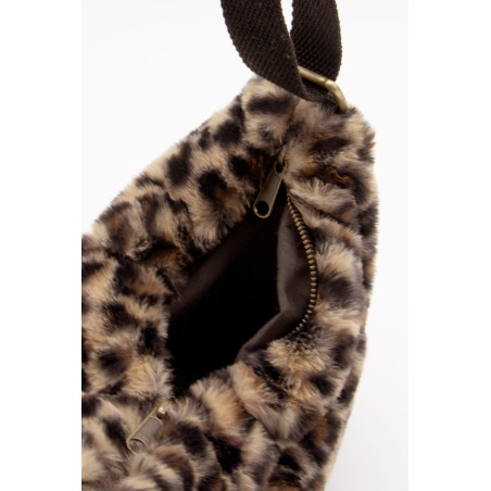 Sac Banane Hindbag Andrea Léopard - La mode chic en Fausse Fourrure