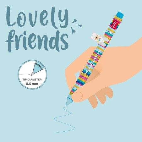 No drama, just lama ! Le stylo Lovely Lama de Legami apporte une touche fun et kawaii à ta trousse.