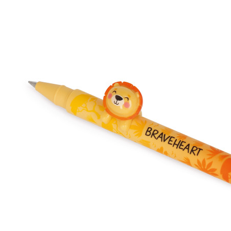 Le roi de la trousse est arrivé ! Le stylo Lovely Lion de Legami ajoute une touche craquante et pleine de caractère à tes notes.