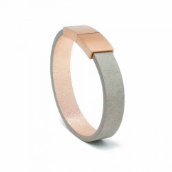 Bracelet Cuir Taupe | AIMI Studio | Idées Cadeaux Femme