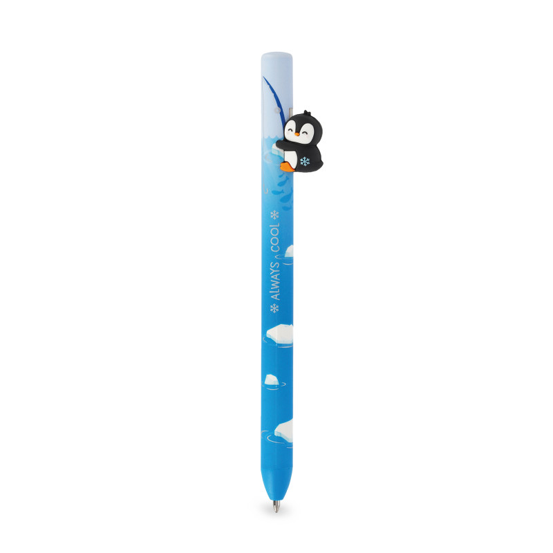 Stylo rétractable Free Hugs Penguin Legami, un adorable pingouin pour une papeterie originale et tendance.