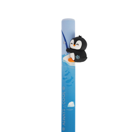 Stylo rétractable Free Hugs Penguin Legami, un adorable pingouin pour une papeterie originale et tendance.