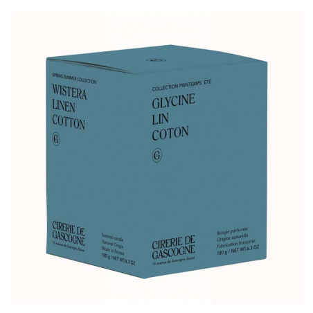 Bougie Glycine, Lin & Coton| La Cirerie De Gascogne | Idées Cadeaux Maison