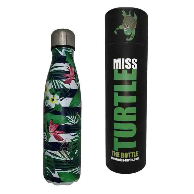 Miss Turtle | Gourde isotherme Plage | Idées cadeaux Fun | Eco-Friendly