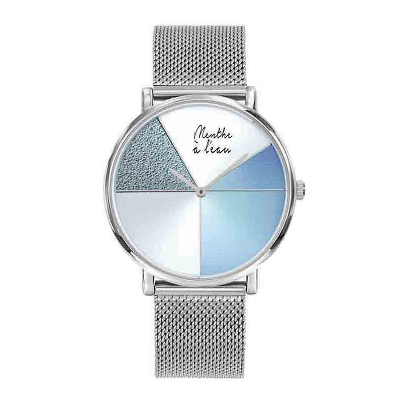 Montre Indécise Maille Chromée| Menthe à L’eau | Idées Cadeaux Mode Femme Montre Indécise Maille Chromée| Menthe à L’eau | Idées Cadeaux Mode Femme