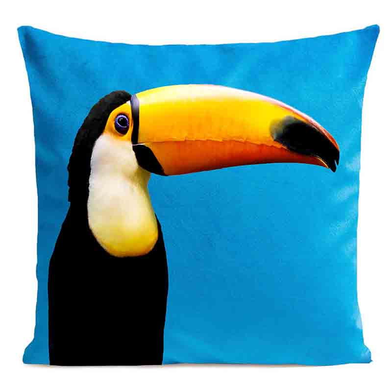 Coussin Toucan Bleu Velours | ART PILO | Idée Cadeau Originale Coussin Toucan Bleu Velours | ART PILO | Idée Cadeau Originale