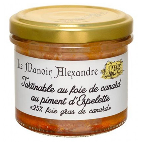 Tartinable foie de canard piment d'espelette | Manoir Alexandre