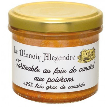 Manoir Alexandre | Tartinable de foie gras de Canard aux Poivrons