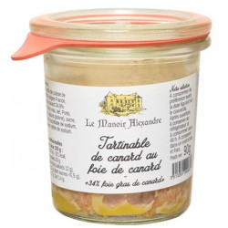 Manoir Alexandre | Tartinable canard | 34% de Foie Gras | Cadeau Apéro