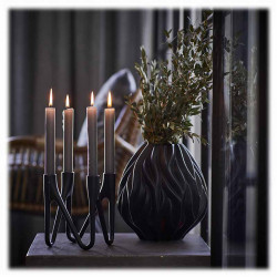 Vase Flame Noir | Cadeau tendance