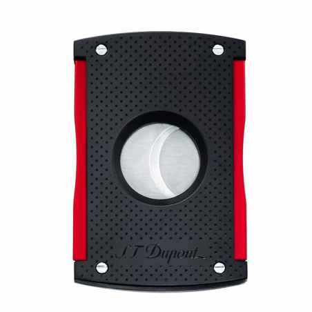 Dupont Coupe Cigare Maxijet Chrome Black Matt & Rouge Dupont Coupe Cigare Maxijet Chrome Black Matt & Rouge