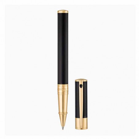 Stylo Dupont D-Initial version Roller Ball Noir & Golden Stylo Dupont D-Initial version Roller Ball Noir & Golden